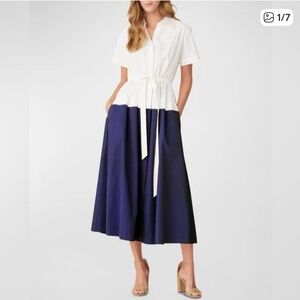 Shoshanna Amelie Midi Shirt dress size 4 NWT